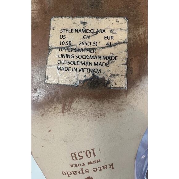 Kate Spade Clara Pink Sandals Ankle Strap Low Heel Leather Women Size 10.5 - Picture 15 of 15